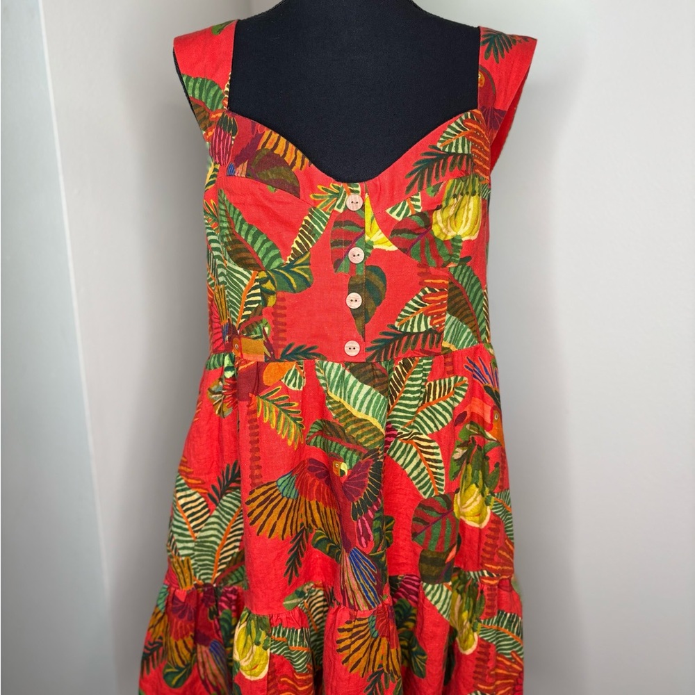 FARM Rio Red Tropical Mini Dress - Picture 2 of 5